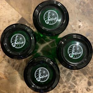 Jagermeister shot glasses set of 4 green
